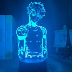 Lampe LED 3D One Punch Man Genos (7 couleurs) Lampe | Câble Usb | Télécommande Official Dr. Stone Merch