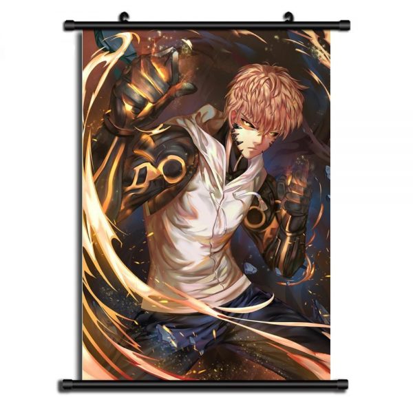 Poster One Punch Man XXL Genos Flamme 20x30cm Official Dr. Stone Merch
