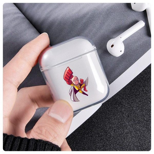 Coque Airpods One Punch Man Saitama Super Punch Airpods 1 & 2 Official Dr. Stone Merch