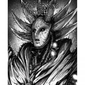 Poster Toile One Punch Man Roi des Monstres Orochi 40x50cm Official Dr. Stone Merch