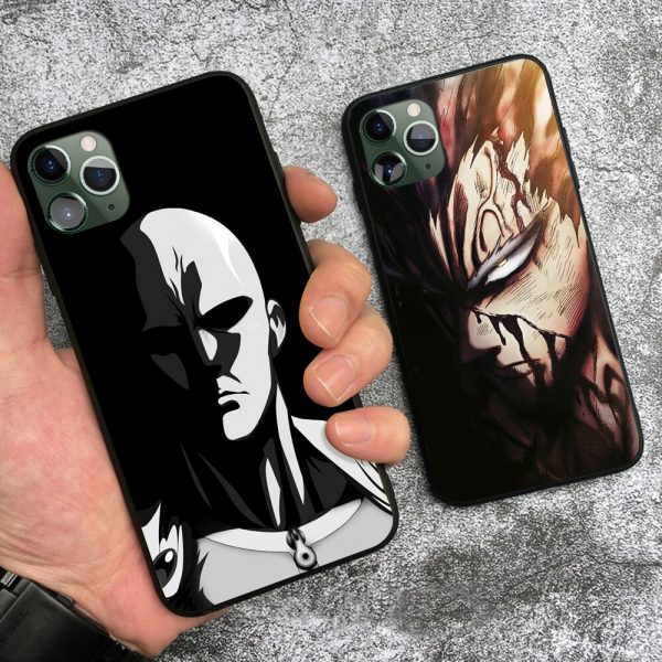 One Punch Man anime Saitama Garou soft silicone Phone case cover shell For iPhone 6 6s 1 - One Punch Man Merch
