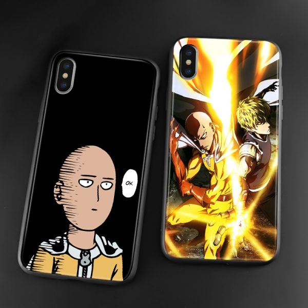 One Punch Man anime Saitama Garou soft silicone Phone case cover shell For iPhone 6 6s 2 - One Punch Man Merch