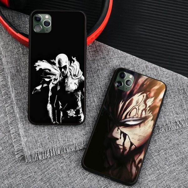 One Punch Man anime Saitama Garou soft silicone Phone case cover shell For iPhone 6 6s 3 - One Punch Man Merch