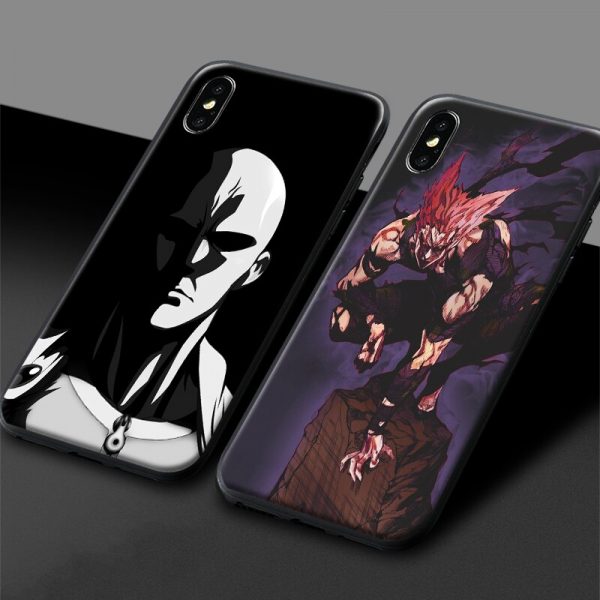 One Punch Man anime Saitama Garou soft silicone Phone case cover shell For iPhone 6 6s 4 - One Punch Man Merch