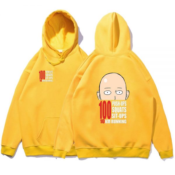 ONE PUNCH MAN TDouble Sided Printing Men Clothing Fashion Crewneck Hoodie Casual Pocket Hoodies Autumn Fleece 3 - One Punch Man Merch