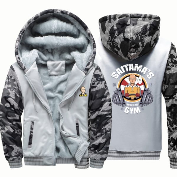 One Punch Man Anime windbreak outwear Male coatwarm hoodie man thick Camouflage Sleeve causal winter Jacket 15.jpg 640x640 15 - One Punch Man Merch