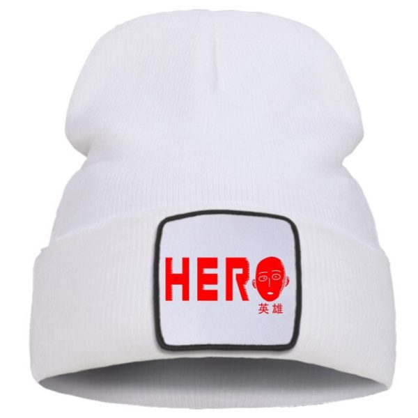 One Punch Man Cool Letter Printing Autumn Hat Warm Outdoor Harajuku Man Winter Knitted Hats Fashion 6.jpg 640x640 6 - One Punch Man Merch