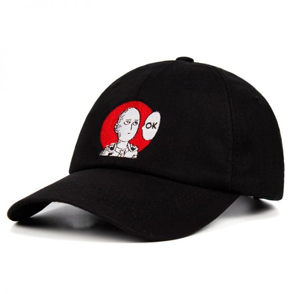 one punch man Saitama Dad Hat embroidery 100 Cotton Baseball Cap Anime fan Hats for Women 1 - One Punch Man Merch