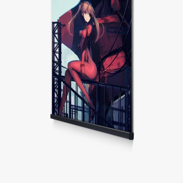 Evangelion Unit 02 Machine Asuka Japan Manga Girls Poster Wall Art Print Canvas Painting Anime Picture 3 - One Punch Man Merch