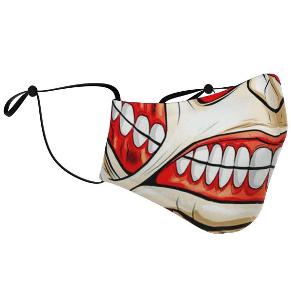 colossal titan attack on titan premium carbon filter face mask 939297 - One Punch Man Merch